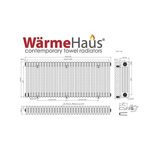 Warmehaus 600x1460mm Raw Metal Horizontal