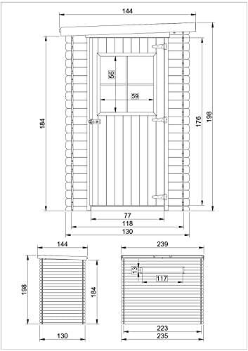 Wooden Garden Shed - Sheds and Outdoor Storage