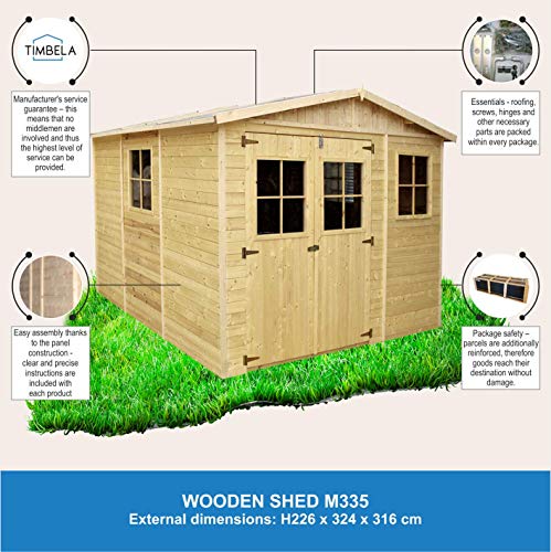 Wooden Garden Shed - Apex Shiplap Wooden Shed