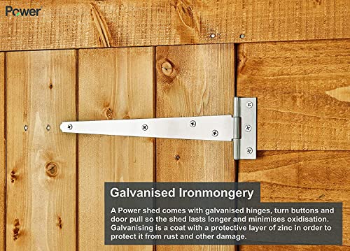 POWER High Grade Premium Apex Overlap Wooden Shed