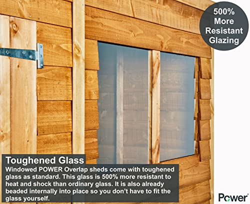 POWER High Grade Premium Apex Overlap Garden Wooden Shed