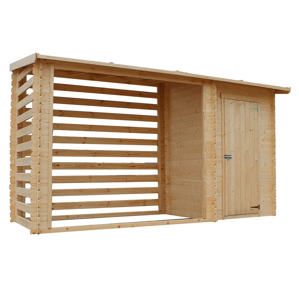 Wooden Garden Shed and Log shed