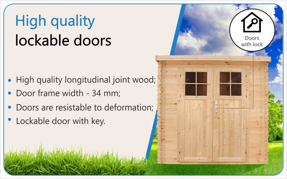 Wooden Garden Shed- Pent Shiplap Wooden Shed