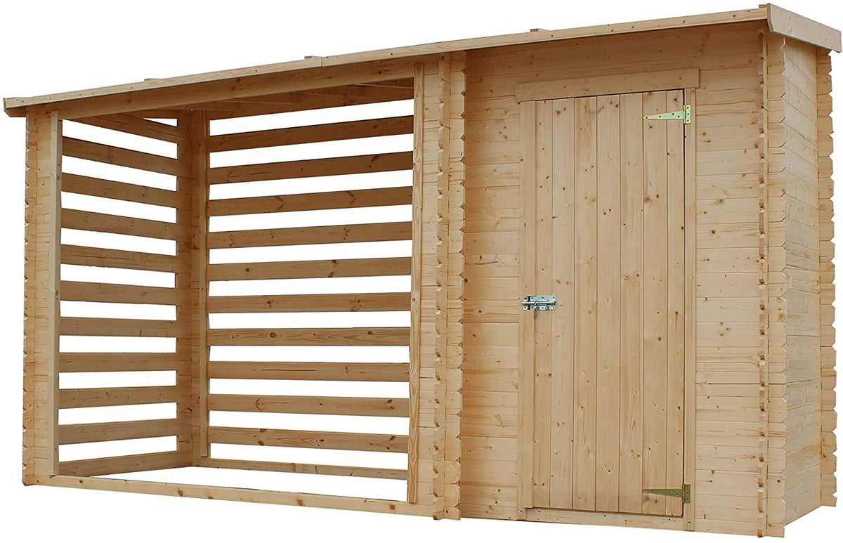 Wooden Garden Shed and Log shed