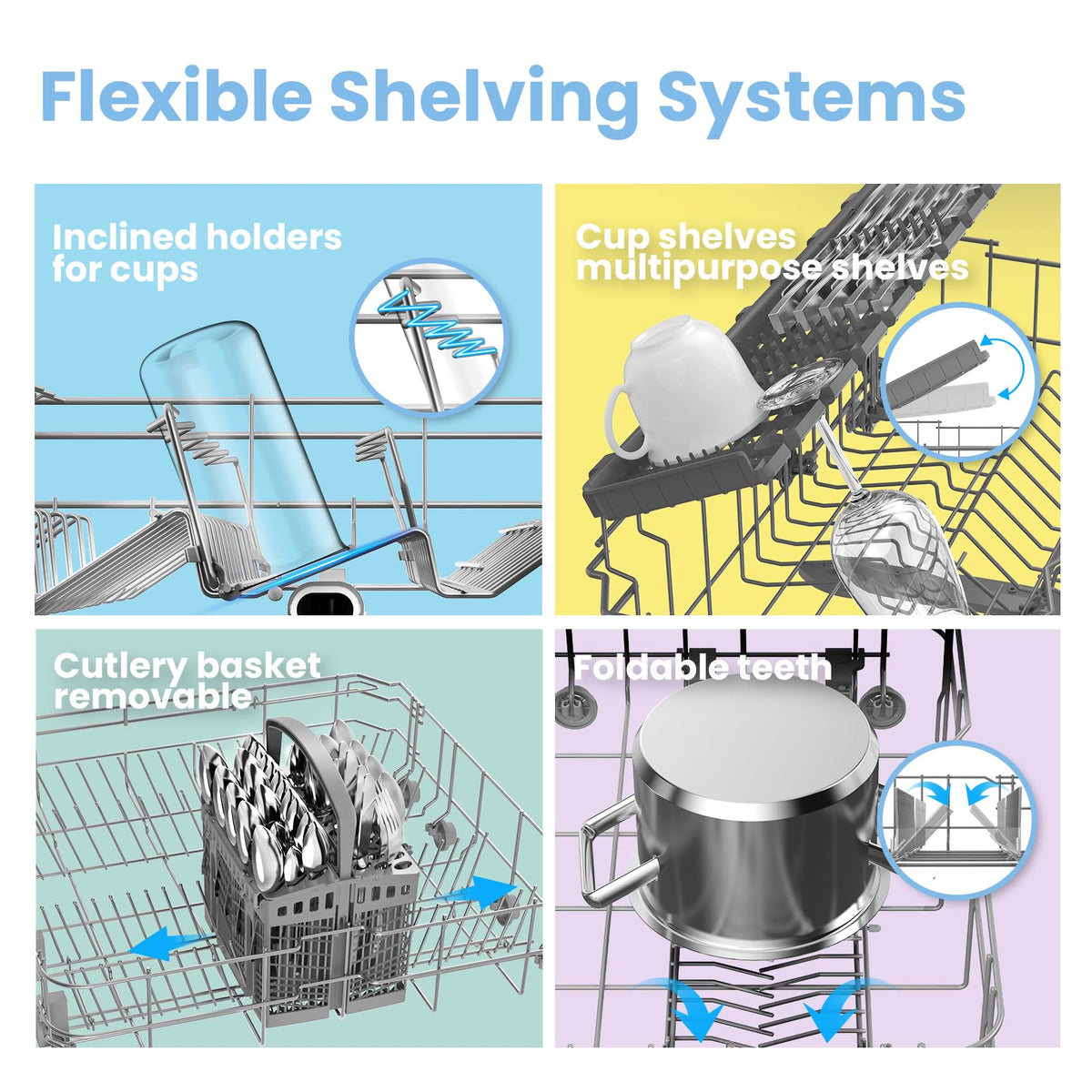 COMFEE' Fully Integrated Dishwasher