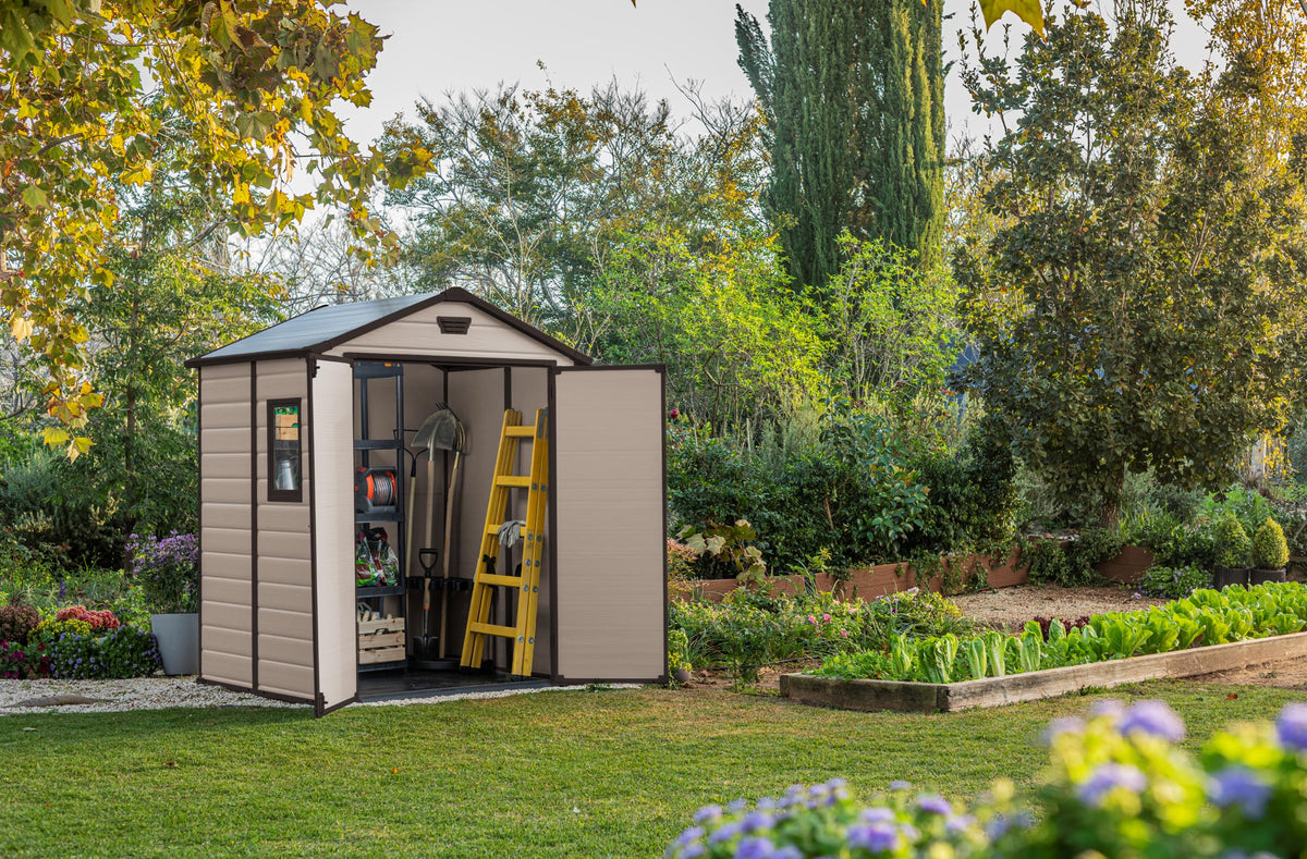 Keter Manor Outdoor Apex Double Door Garden Storage Shed