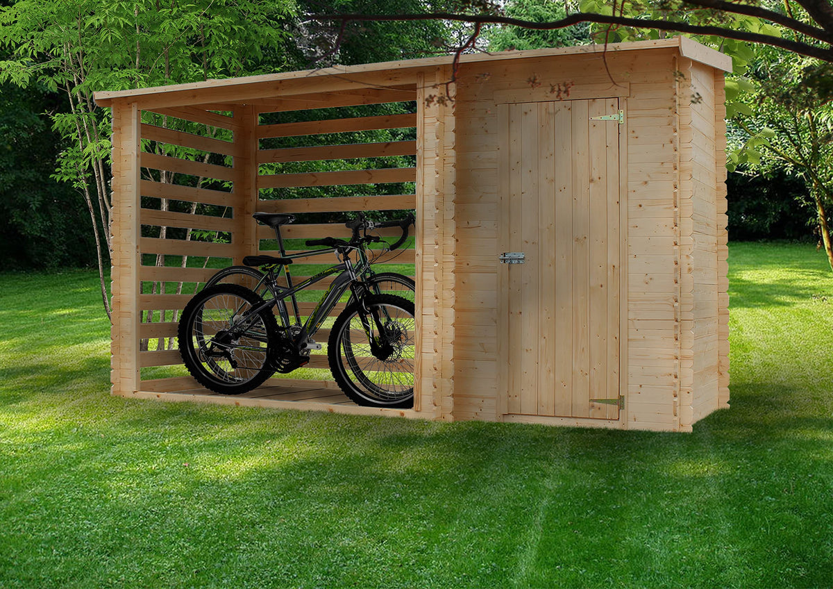 Wooden Garden Shed and Log shed