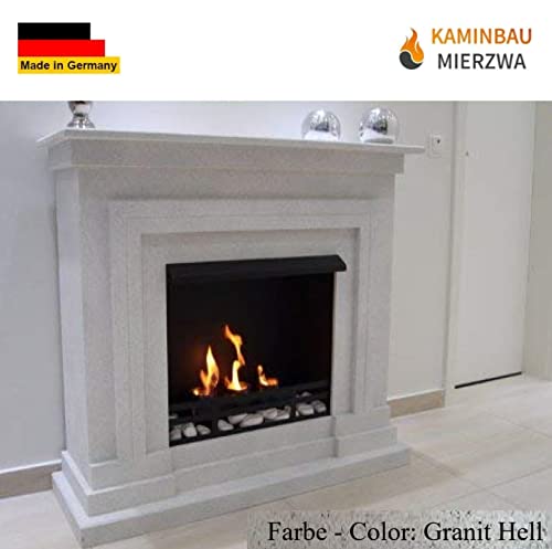 Kaminbau Model Berlin Deluxe Granite Light