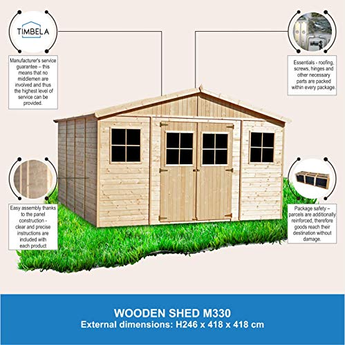 Wooden Garden Shed - Apex Shiplap Wooden Shed