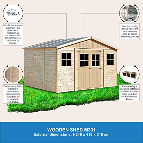 Wooden Garden Shed - Apex Shiplap Wooden Shed