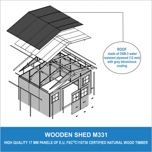 Wooden Garden Shed - Apex Shiplap Wooden Shed