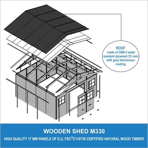 Wooden Garden Shed - Apex Shiplap Wooden Shed
