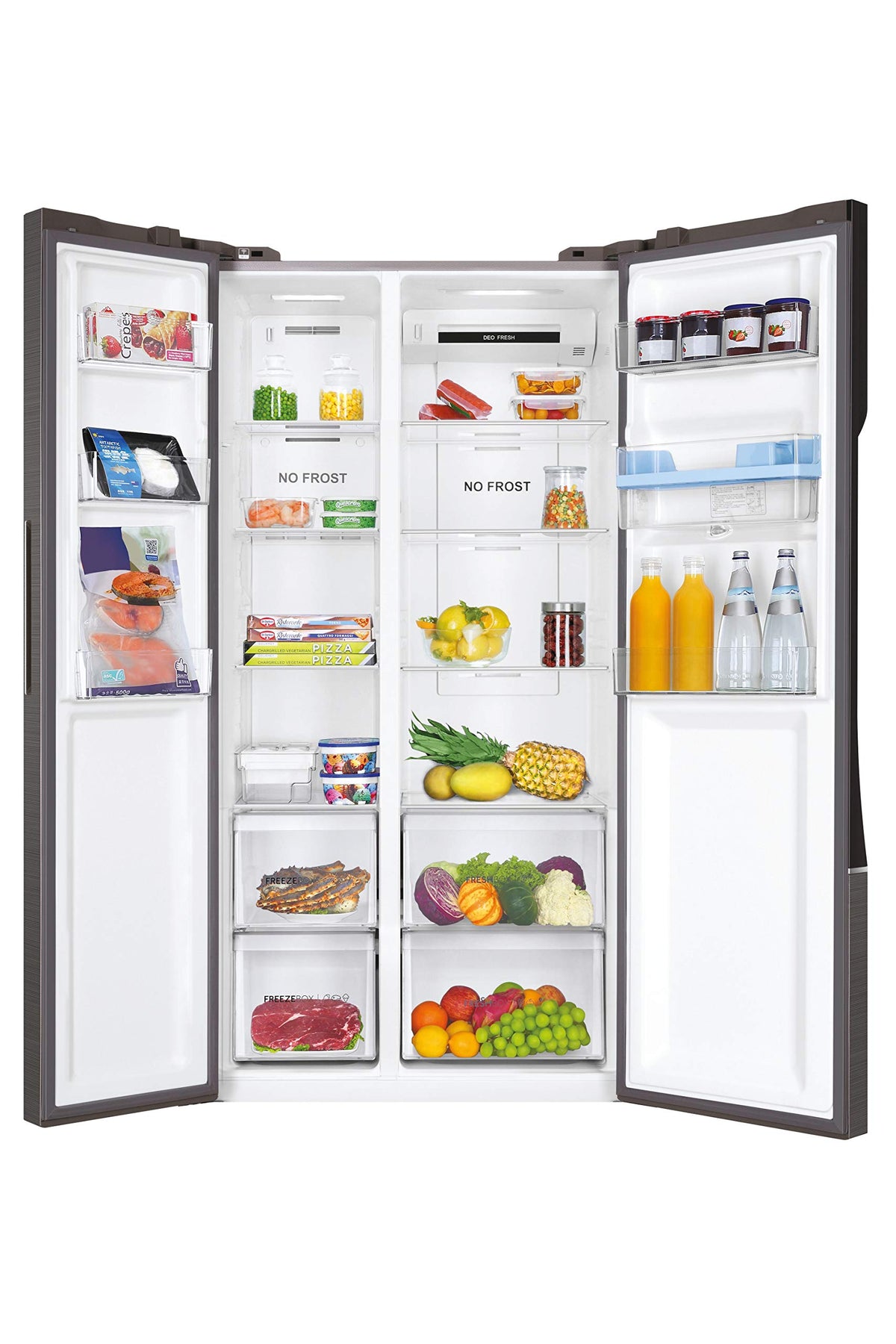 Haier Freestanding American Style Side By Side Fridge Freezer