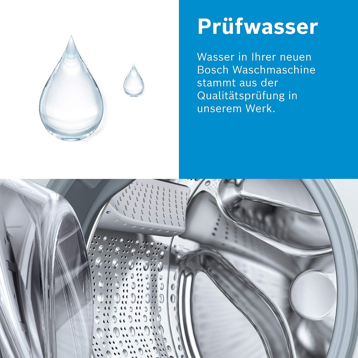 Bosch WQG235D00, Stiftung Warentest GUT (2,2)*, Serie 6, Wärmepumpentrockner 8 kg, Schneller getrocknete Wäsche, Auto Dry, Option Halbe Beladung, Sensitive Drying-System, Selbstreinigender Kondensator